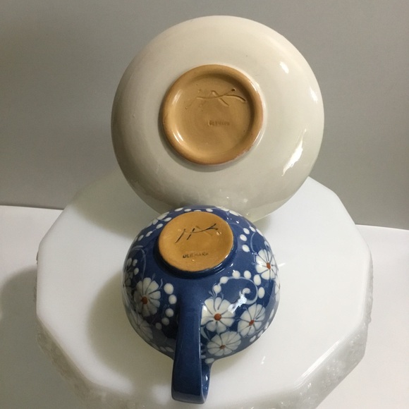 RARE ANTIQUE HAK Denmark 🇩🇰 pottery ‘Marguerit’ or Margueritte’ pattern trio - Picture 11 of 16